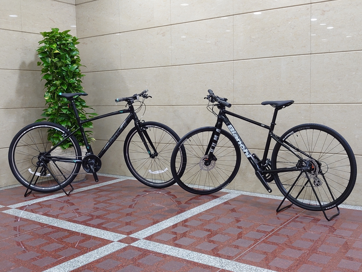 Bianchi】C-SPORT1 & ROMA3 店頭在庫のクロスバイク2台を比較します