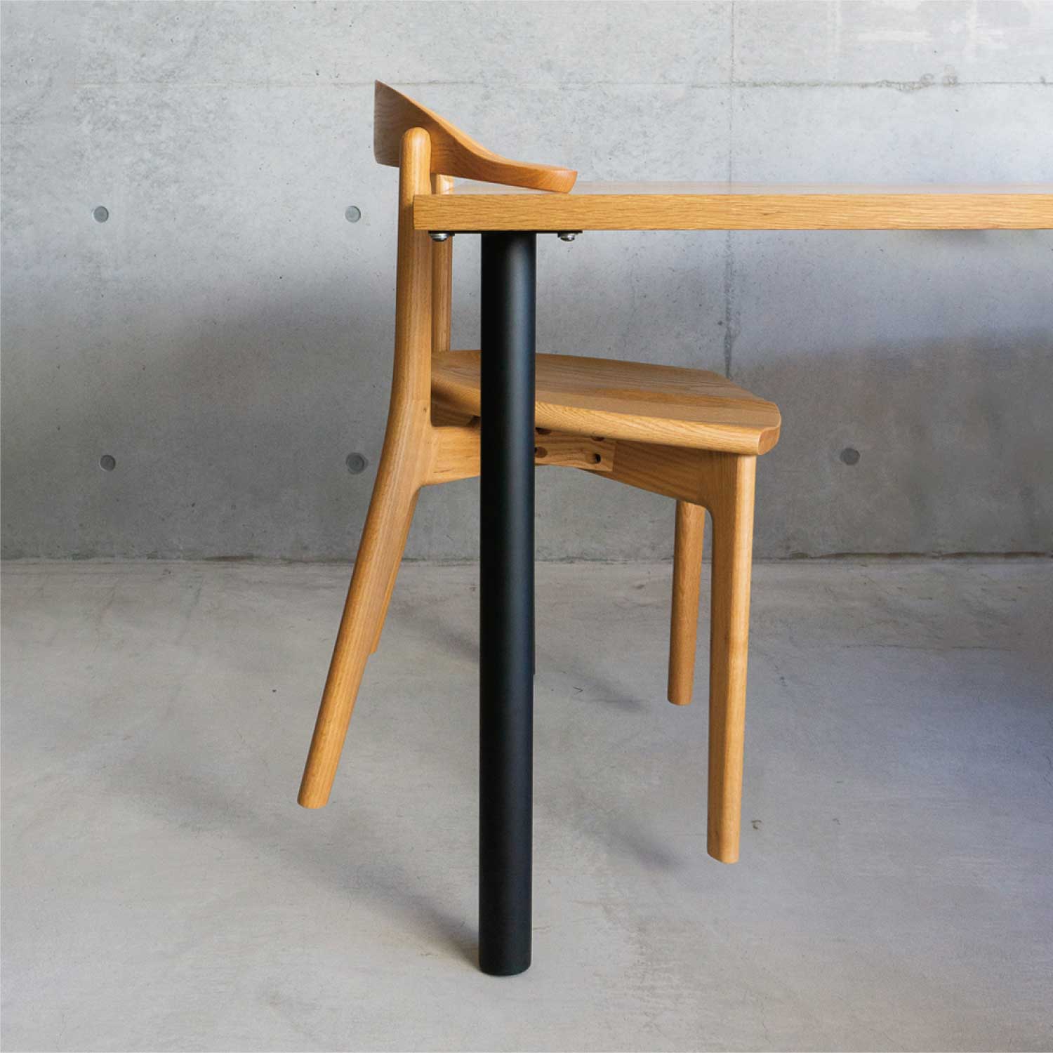 DC352-1W | REAL ichimaru アームチェア | 板座 | おしゃれな無垢家具