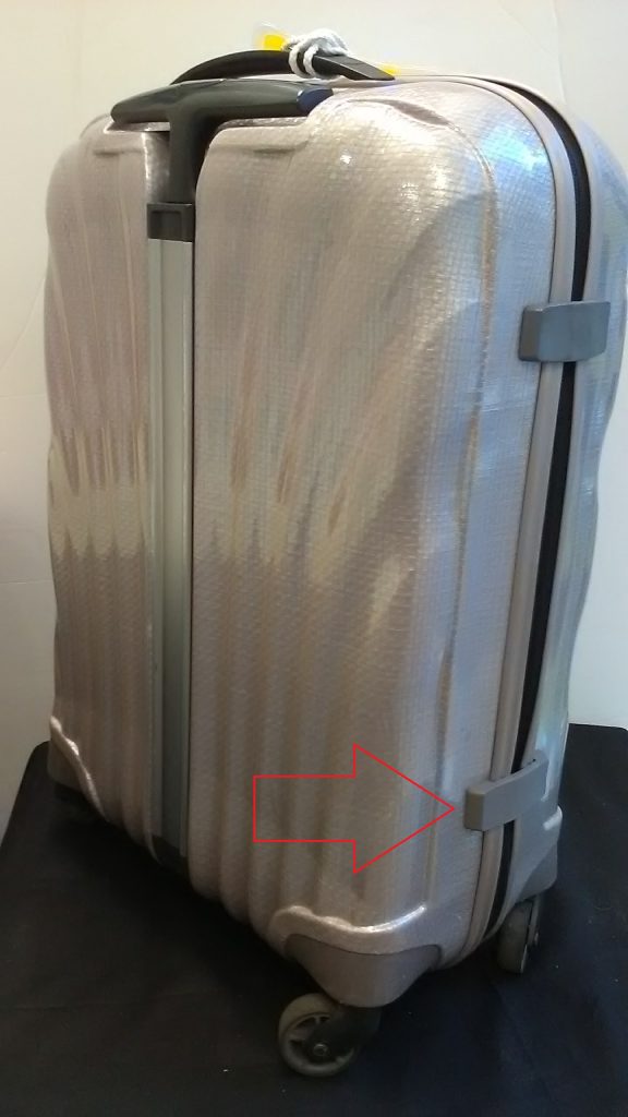 サムソナイト コスモライト ヒンジラバー交換 蝶番交換