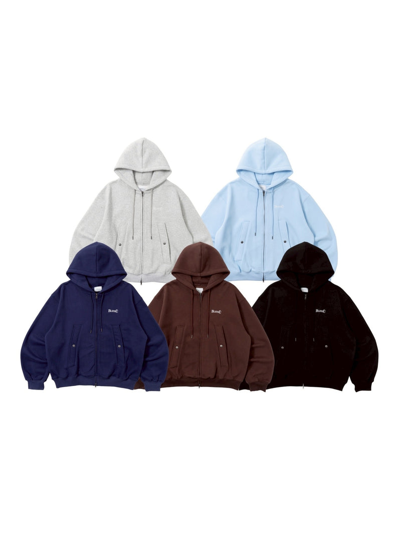 BU SMALL OG LOGO FULL ZIP HOODIE – YZ