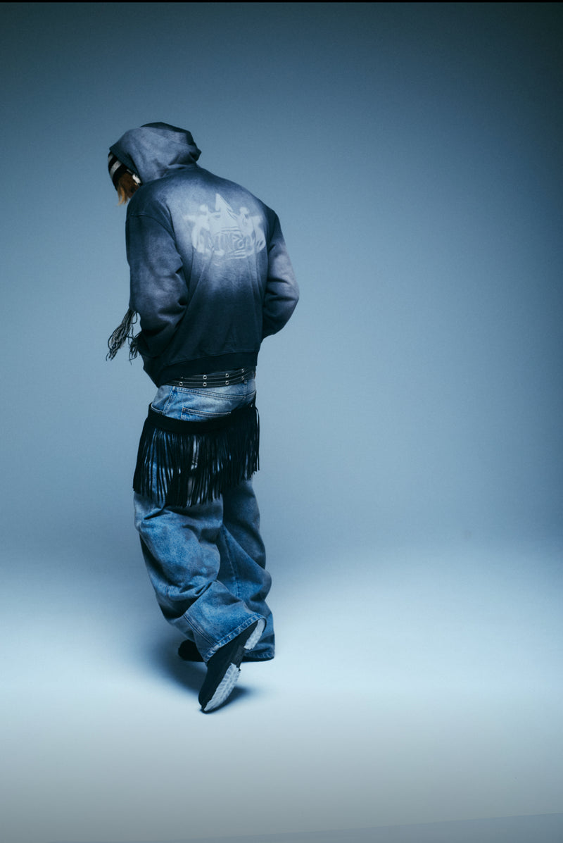 Motion King Logo Pigment Zip Hoodie – YZ