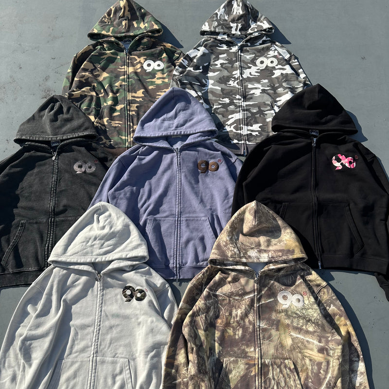 90 Logo Assort Zip Hoodie – YZ