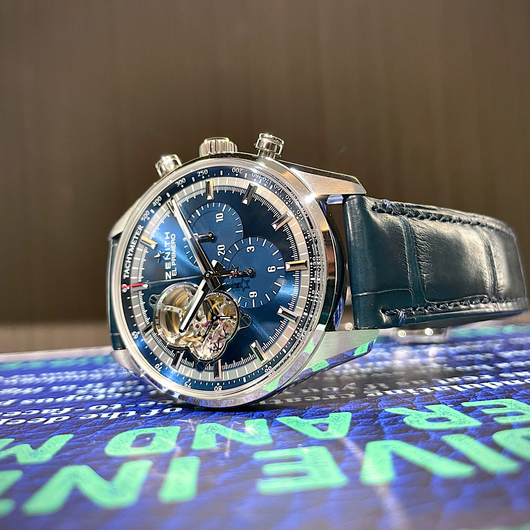 ゼニスの英雄に捧ぐブルーダイヤルが魅力！！『クロノマスター エル