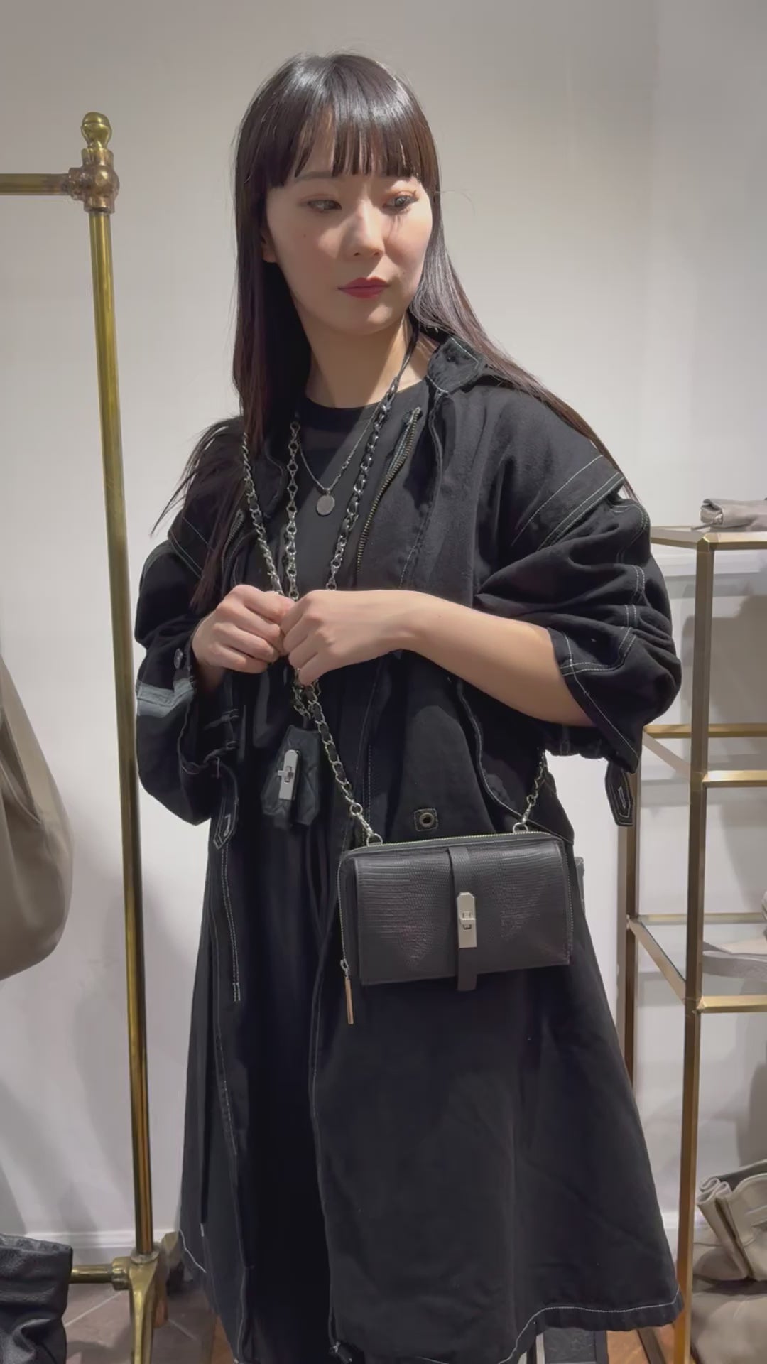 ⚠️予約【M.U.L.】 ウォレットショルダー -vintage ブラック- ※R7. 6