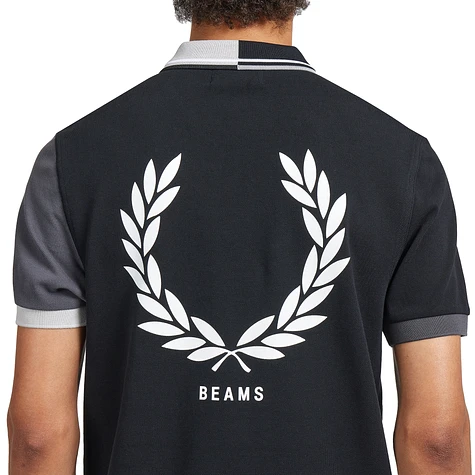 Fred Perry x Beams - Beams Grid Design FP Shirt (Black) | HHV