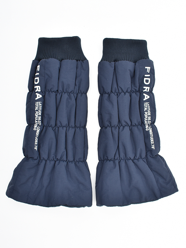 フィドラ 薄中綿入り タフタレッグウォーマー FD5SFZ25（ネイビー