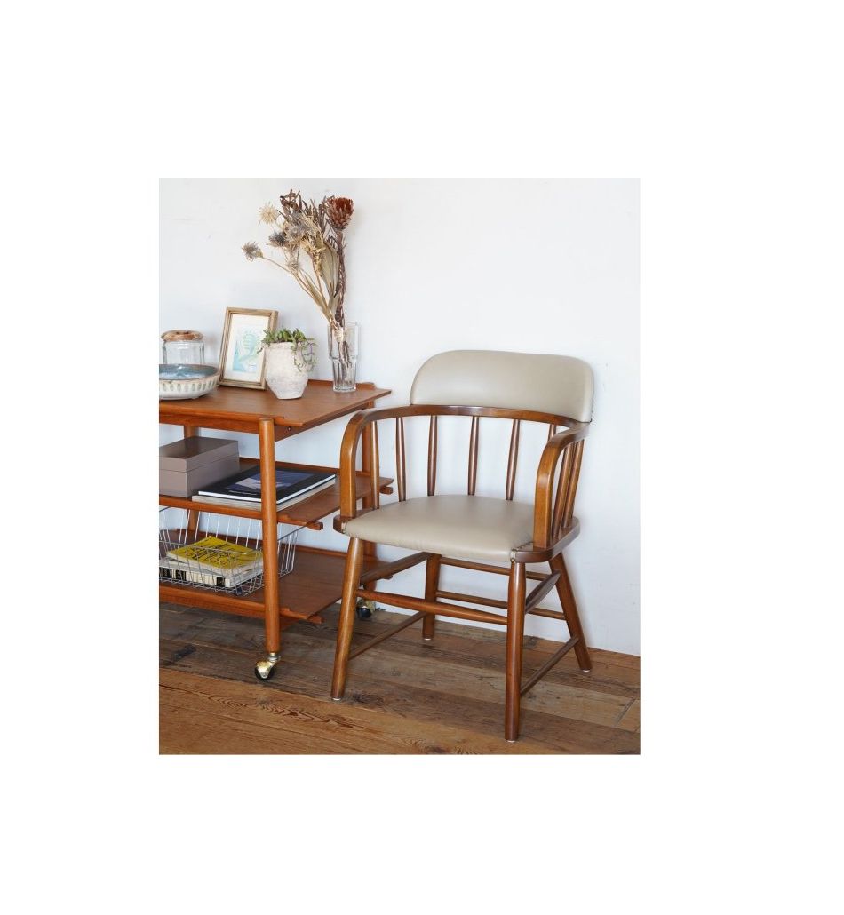 OAKS ARM CHAIR / BEIGE (PVC) | JOURNAL STANDARD FURNITURE