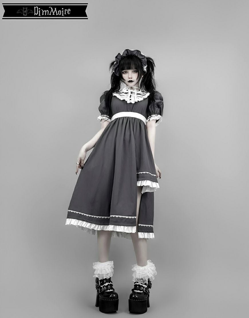 DimMoire【ディムモアール】儚骸アシメワンピース/Gray