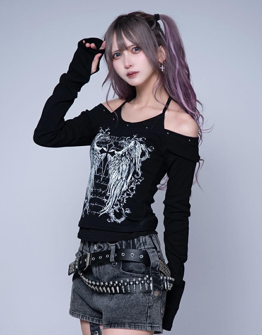 DimMoire【ディムモアール】フリルミニスカパン/Black