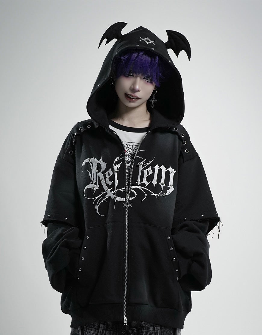 DimMoire【ディムモアール】Evil Catカーディガン/Black