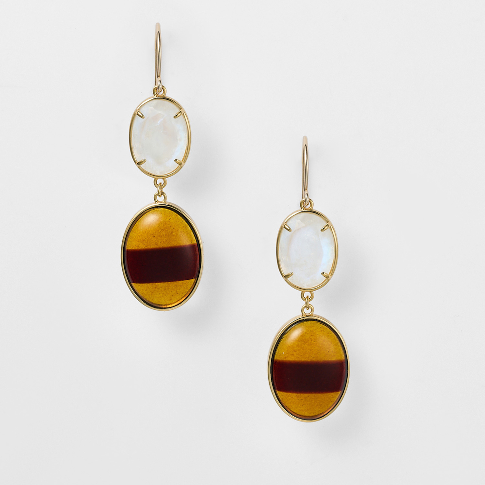 ゴールドクォーツ／ジェットピアス｜ピアス｜アガット 公式オンライン