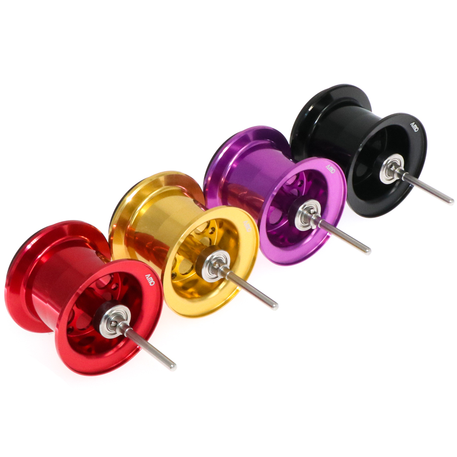 Amo diy軽量フィッシングリールスプールアルミニウム合金スプール