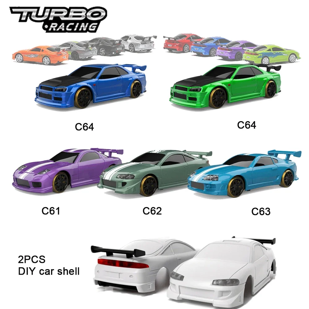 Turbo Racing 1:76 RC Car C61 C62 C63 C64 rc drift car with