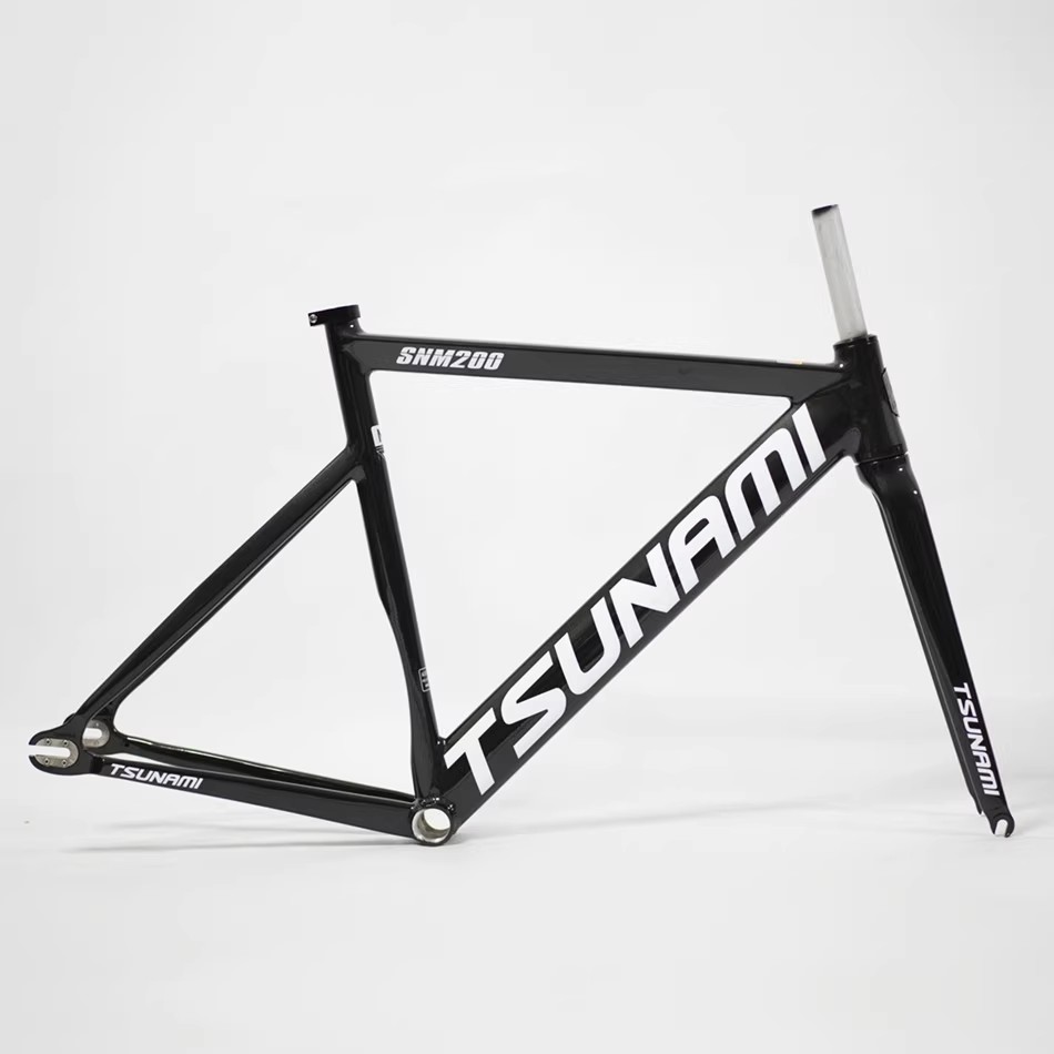 Fixed Gear Bike Frame And Fork Tsunami SNM200 Aluminum Alloy