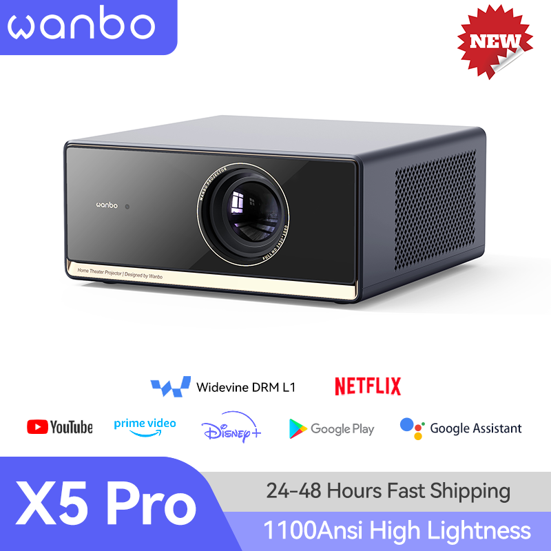 Wanbo X5 Pro プロジェクター1100ANSI・Google TV搭載 Wanbo X5 Pro