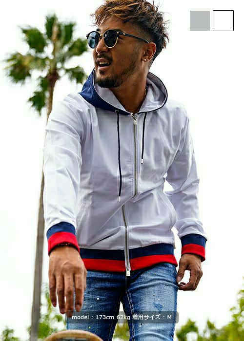 SALE】リブラインジップパーカー | adamsJUGGLER（アダムスジャグラー