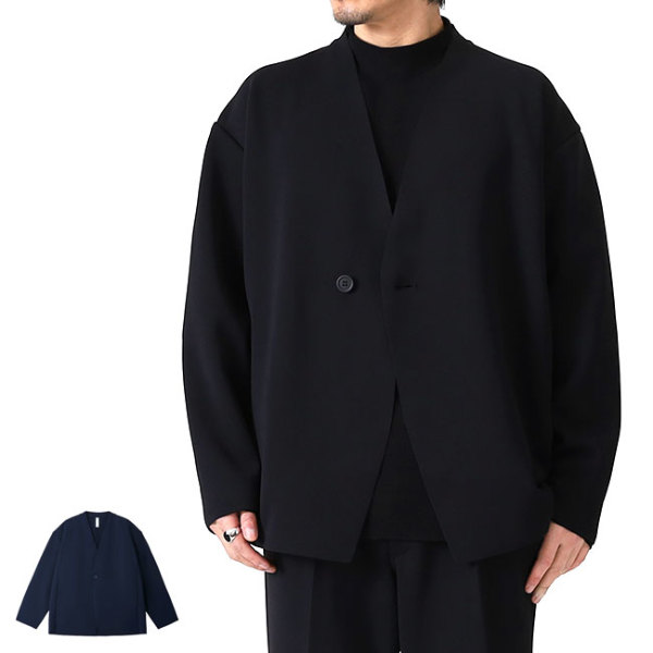 CFCL シーエフシーエル MILAN COLLARLESS DOUBLE BREASTED BOXY JACKET