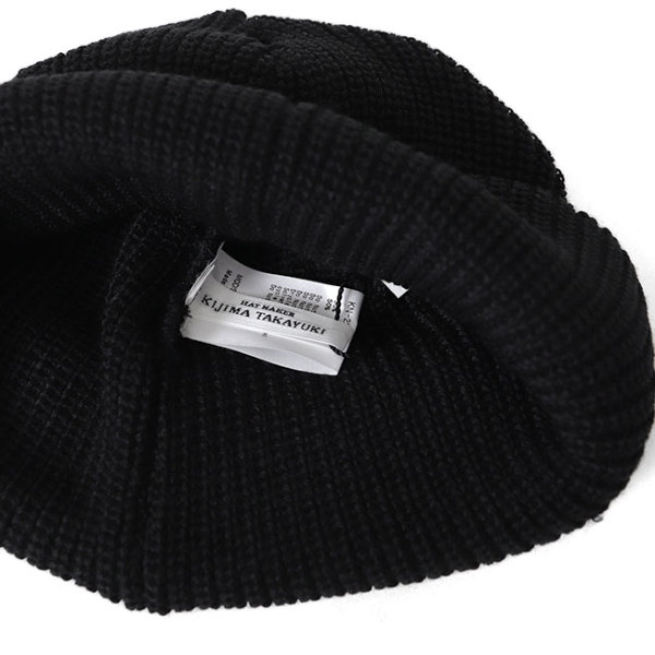 KIJIMA TAKAYUKI キジマタカユキ ウール デッキ ニットキャップ KN