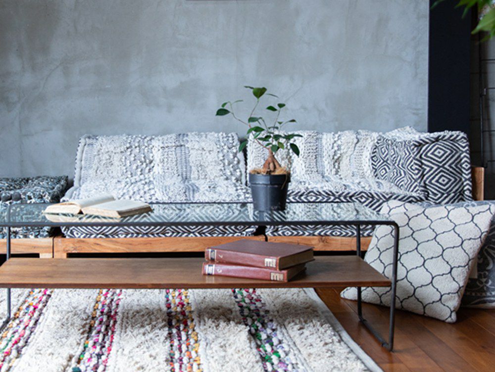 送料無料】ブロックマルチ ソファ レフト コーナー マック ホワイト