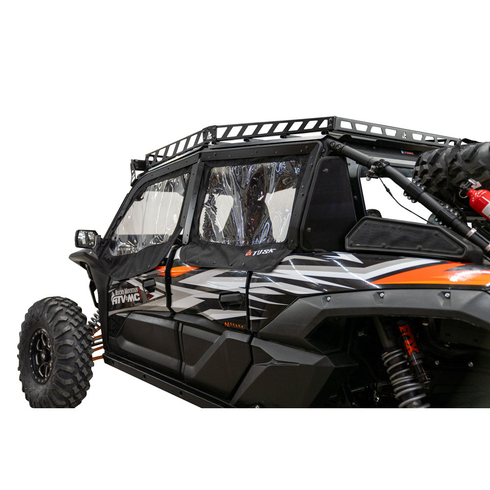 Tusk Zipperless Upper Door Kit Kawasaki Teryx KRX4 1000 2023-2026