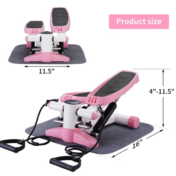 ZENOVA Mini Stair Stepper, Steppers for Exercise with Resistance