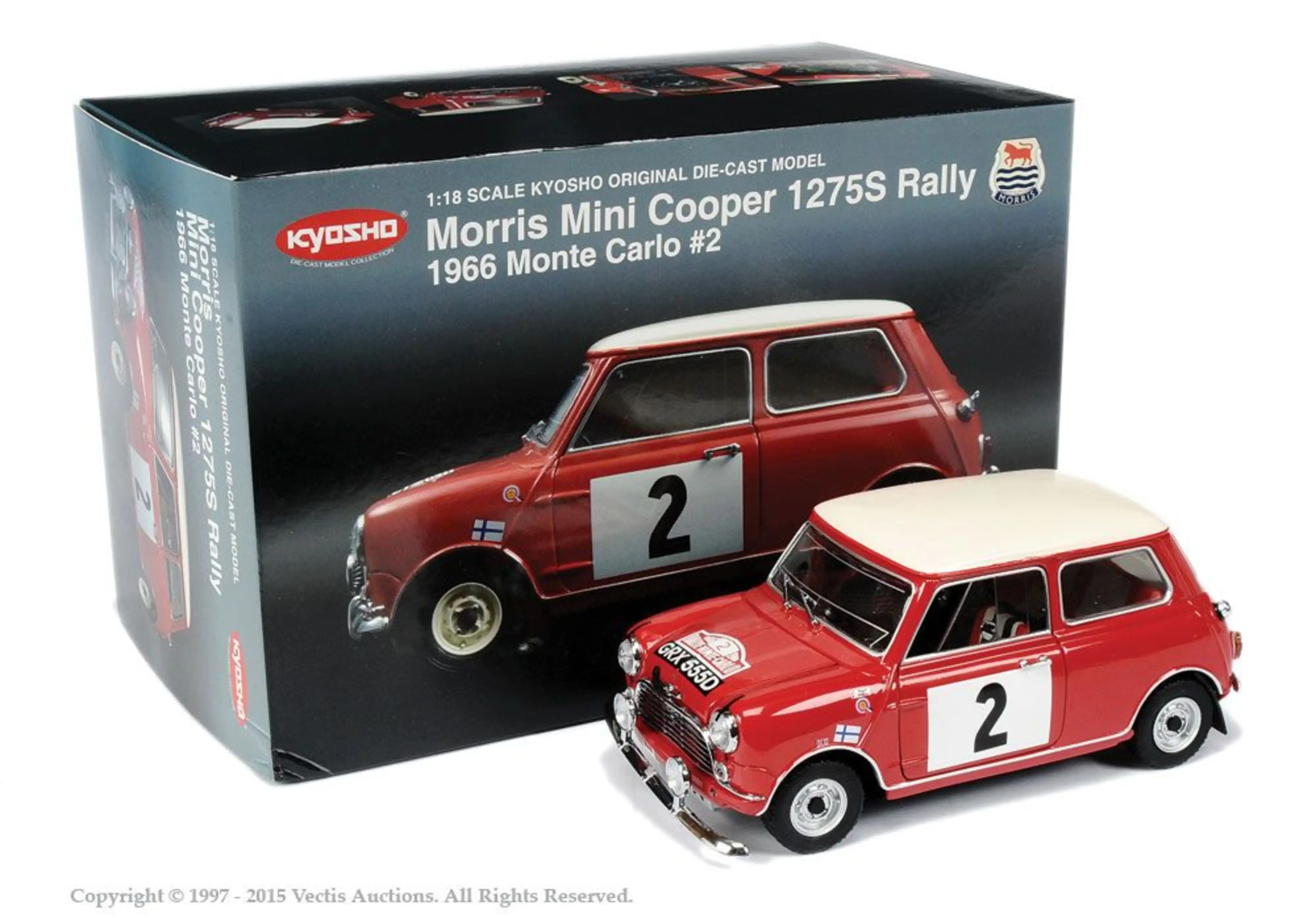 京商 1/18 モーリス ミニクーパー 1275S ラリー 1967 モンテカルロ