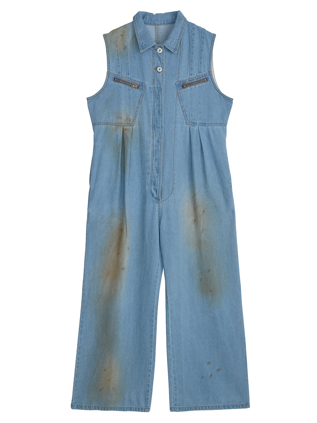 MEDI GRUNGE DENIM WIDE ROMPERS