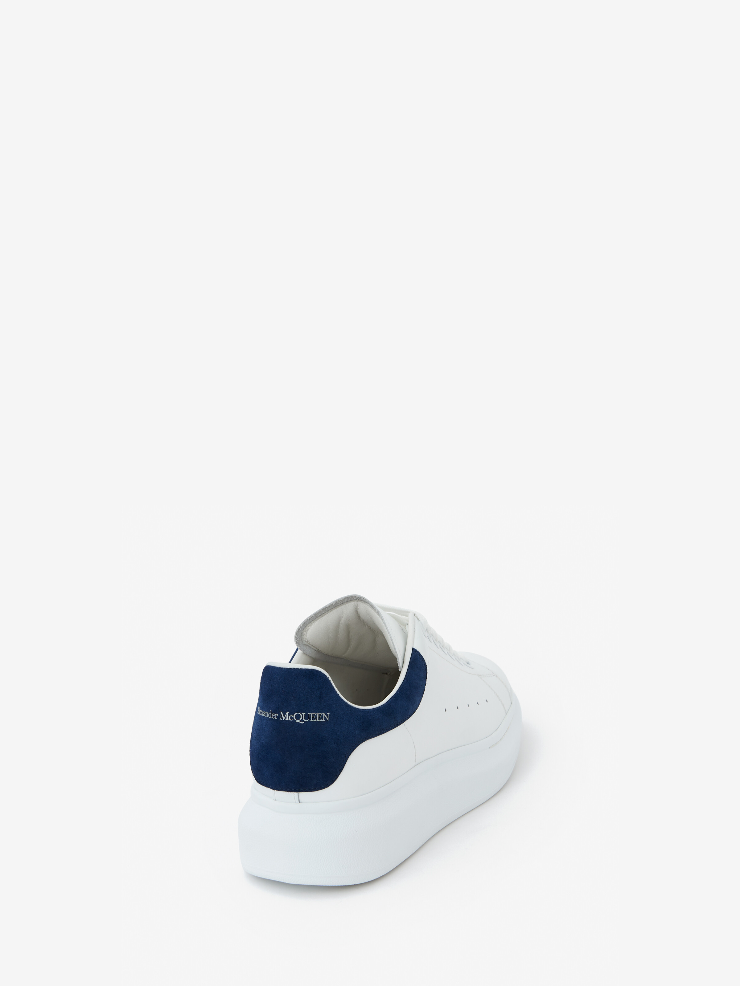 Men's Oversized Sneaker in White/Paris Blue | Alexander McQueen CA