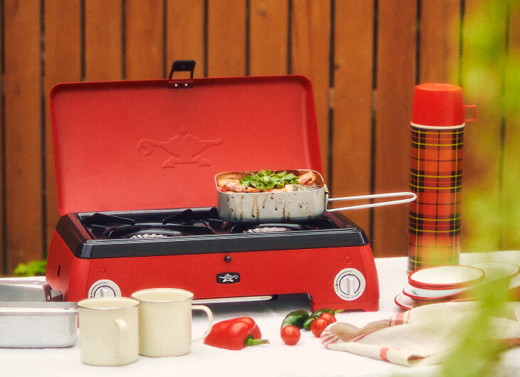 ポータブル ガス カセットコンロ kama-do （ツーバーナー） | Aladdin