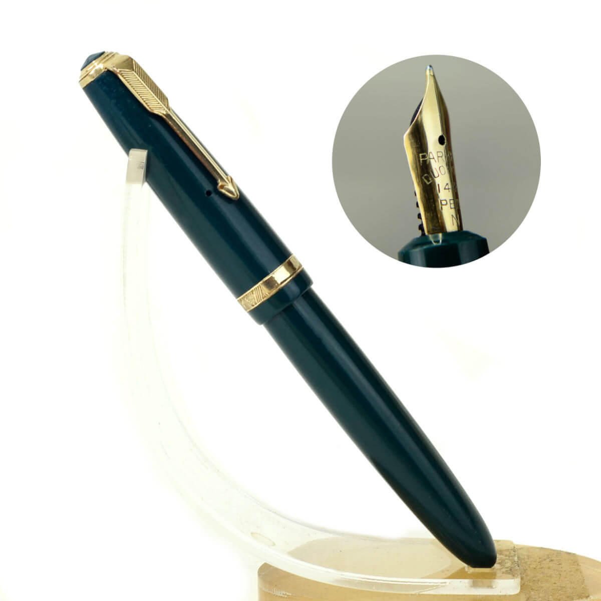 Buy Vintage parker duofold fountain pen with 14K solid gold M nib