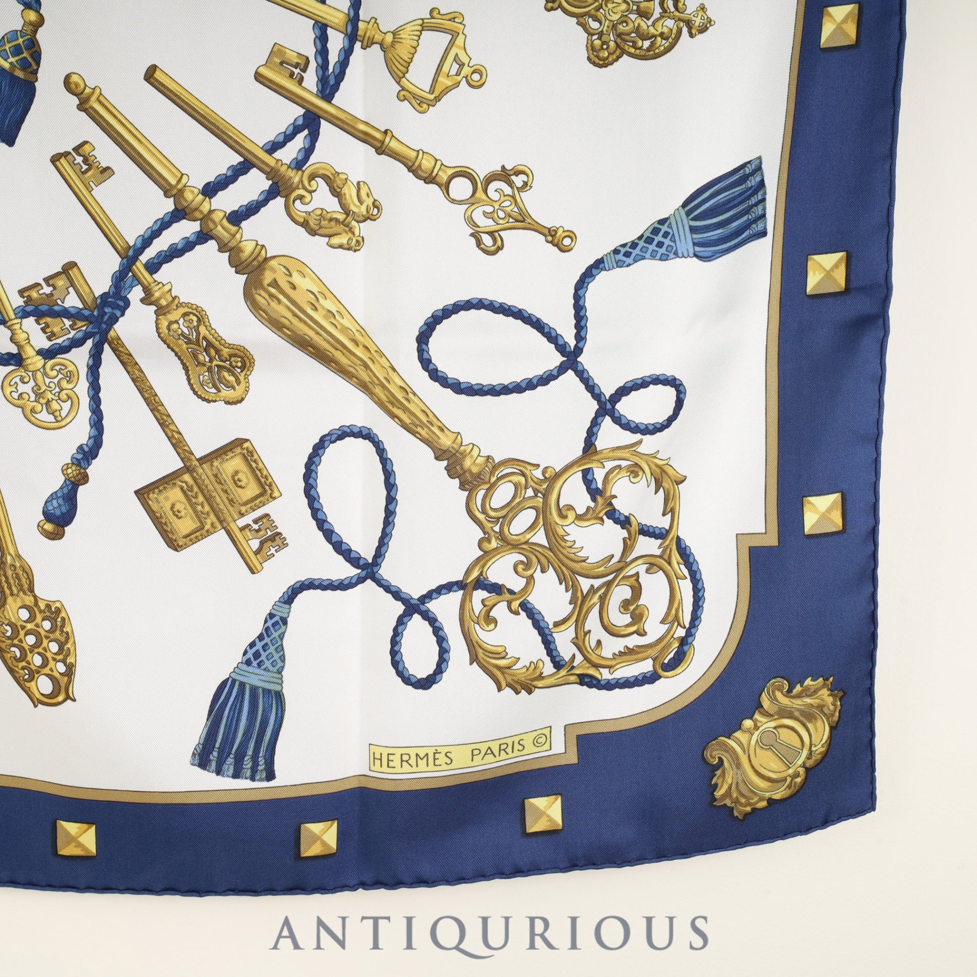 エルメス スカーフ カレ90 LES CLES 鍵 SILK100% | 東京銀座の