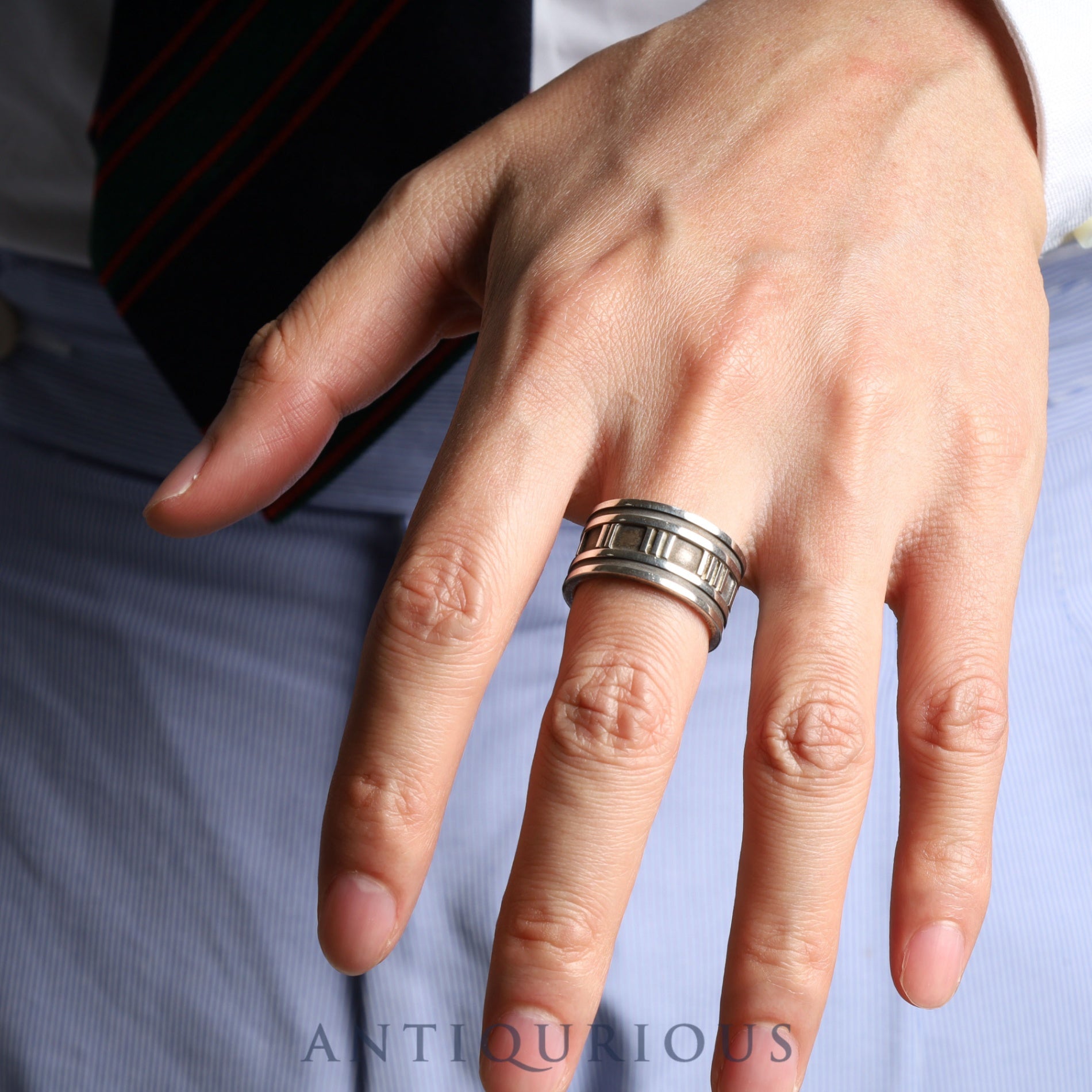 ティファニー リング アトラス ワイド SV925 1995刻 約19.5号 | 東京