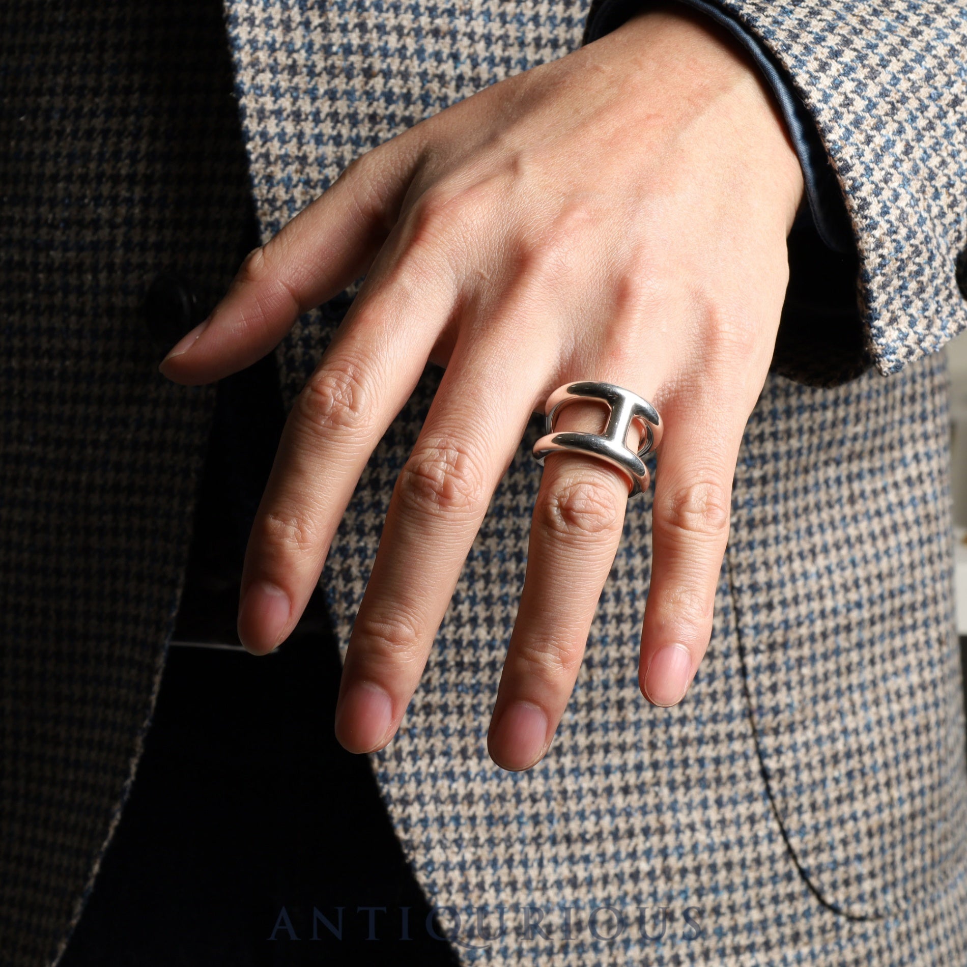 エルメス リング オスモズ GM SV925 15.9g #55 23年刻 | 東京銀座の