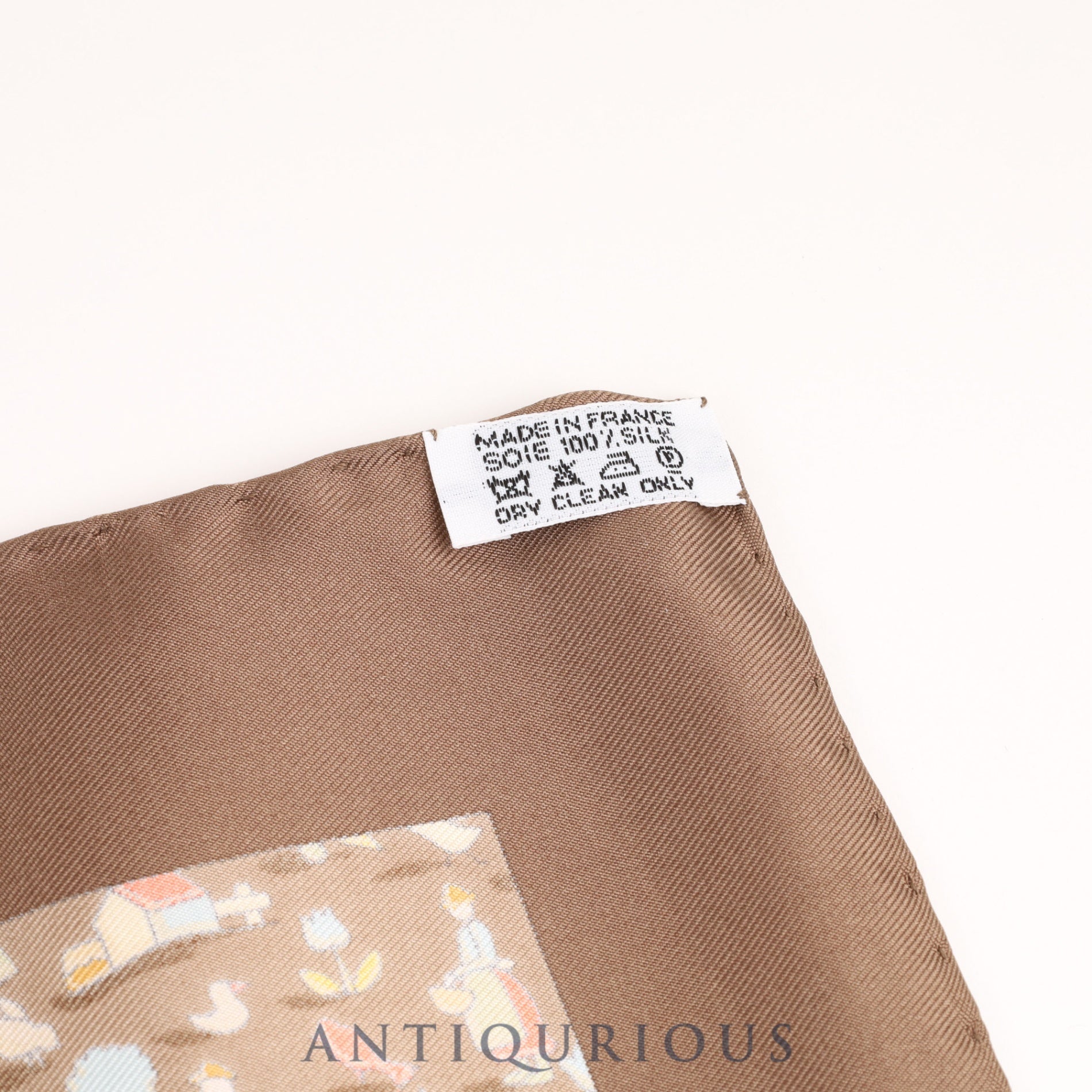 エルメス スカーフ カレ45 ブラウン 牧場柄 シルク100% 箱 | 東京銀座