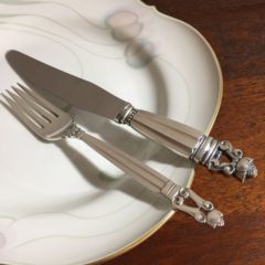 ジョージ・ジェンセン「“Acorn” ディナーフォーク&ナイフ セット
