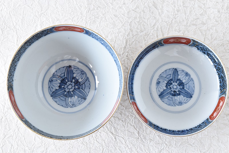 骨董品 中国古磁 青花染付 釉里紅 手絵 鳳紋 海碗 大茶碗 観賞物 美品