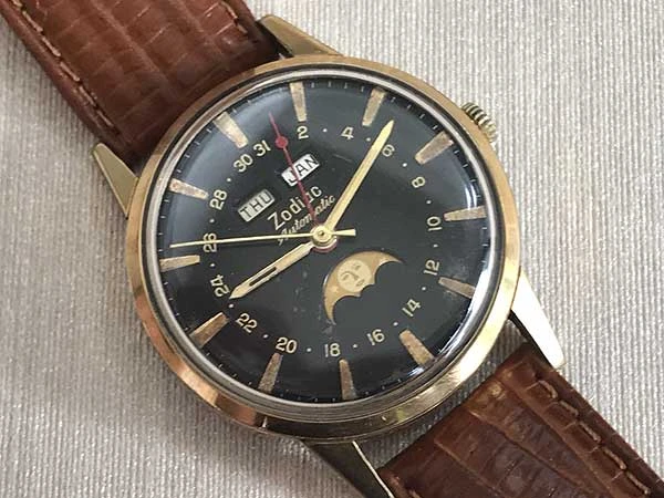 HA-6405| ゾディアック ムーンフェイズ トリプルカレンダー ブラック