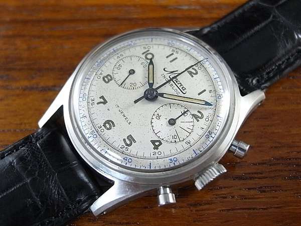 ミネルバ MINERVA 稀少 ベビークロノグラフ 極上仕上のキャリバー