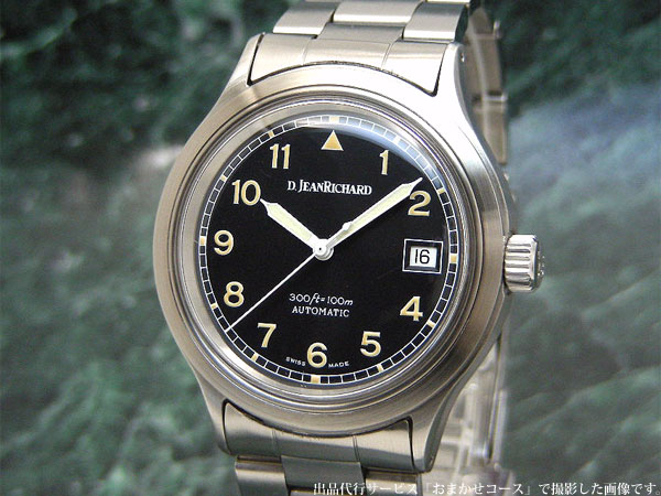 ダニエル・ジャンリシャール D.JEANRICHARD ミリターレ 黒文字盤