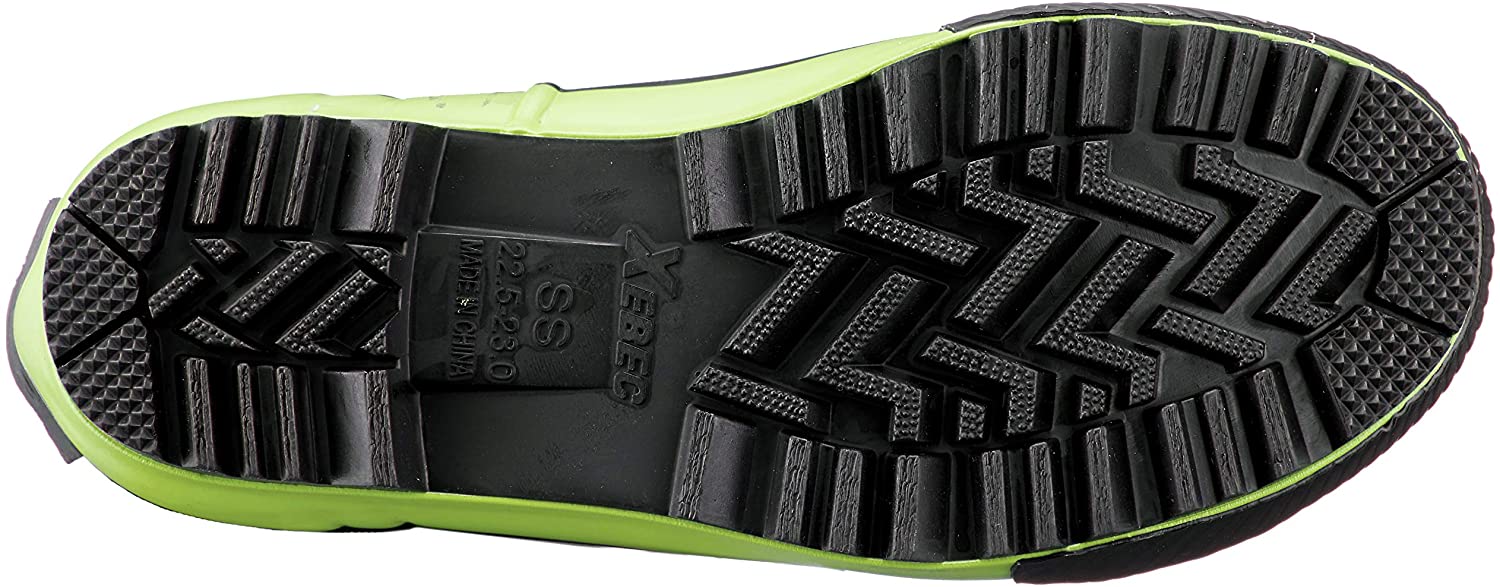 ジーベック 安全長靴 85718 ブラック×イエロー スチール先芯 - 安全靴