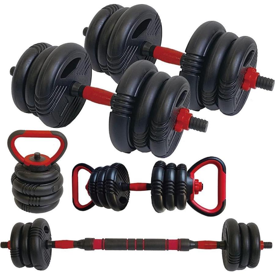 可変式 ダンベル 約20kg 3バージョン 筋トレ トレーニング 送料無料