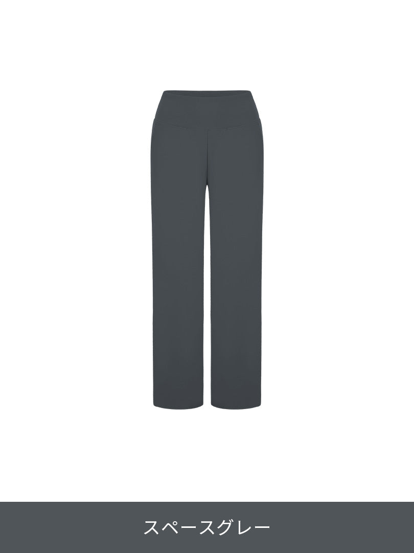 andar Airywinマキシワイドレギンス スペースグレー M（ロング