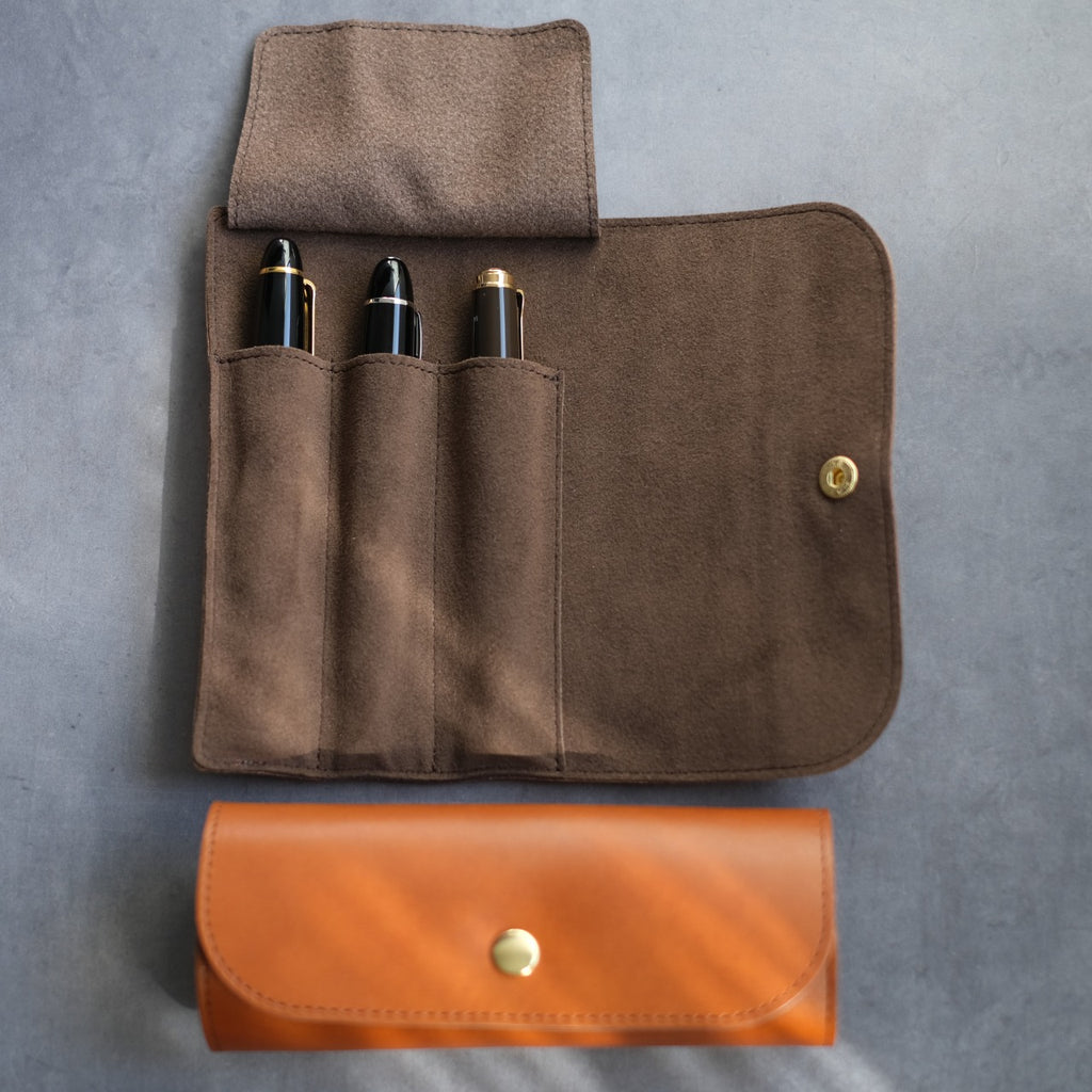 A 3-pen pencil case to carry around your 3 important pens [Tochigi