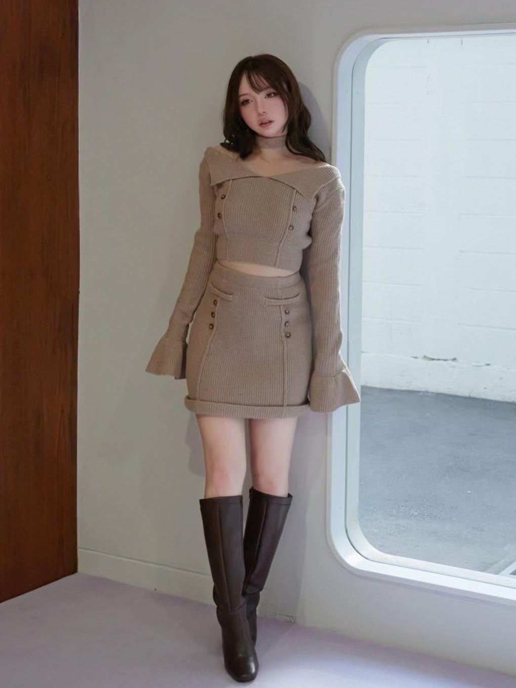 andmary フローラニットセットアップ