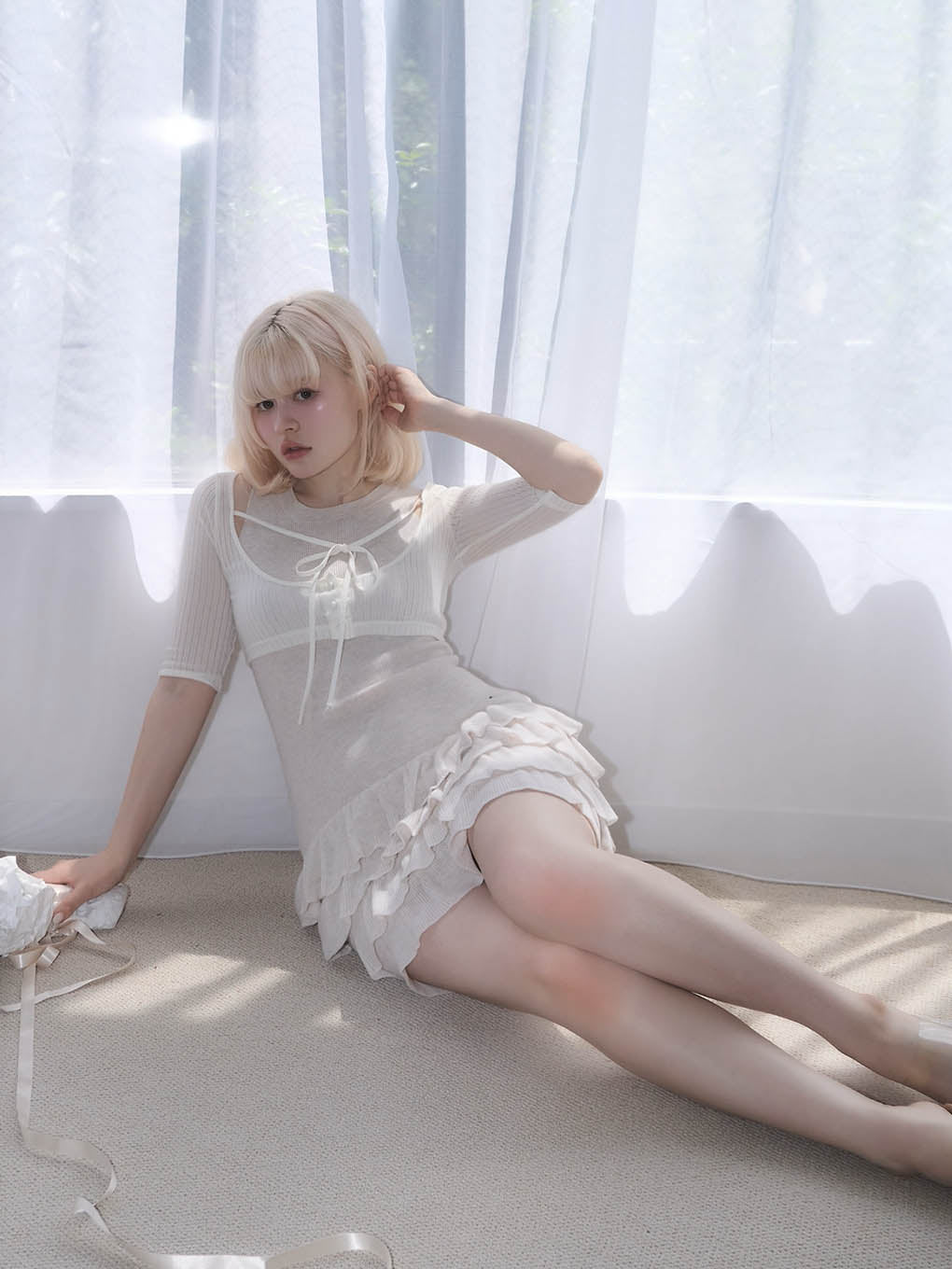 ANDMARY】Sophia frill set dress