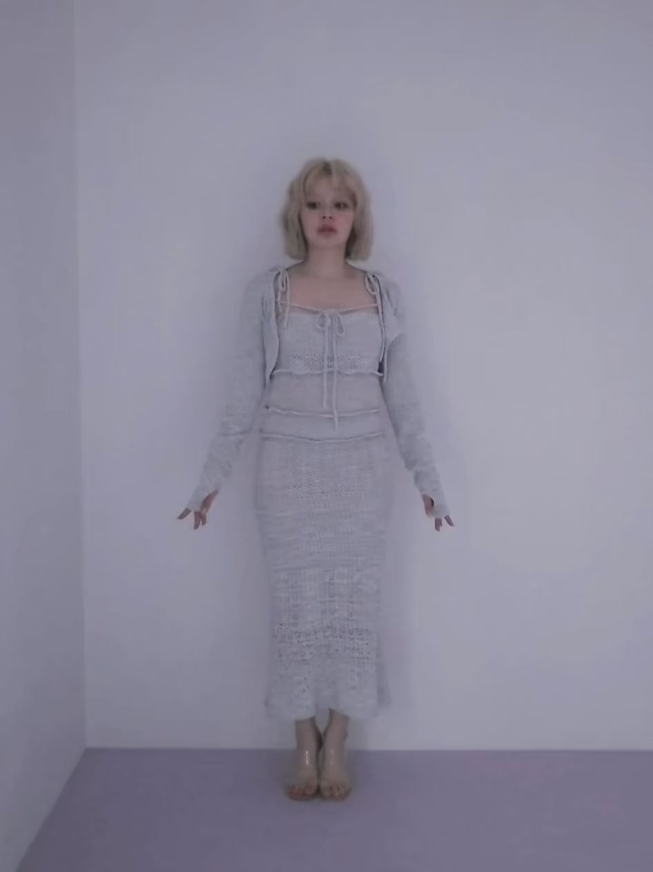 ANDMARY】Sabrina frill set dress