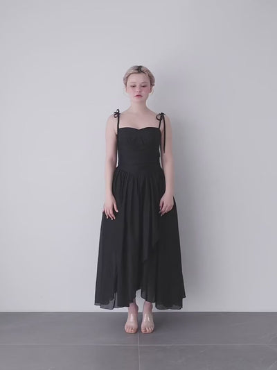 ANDMARY】Wendy seethrough flare dress