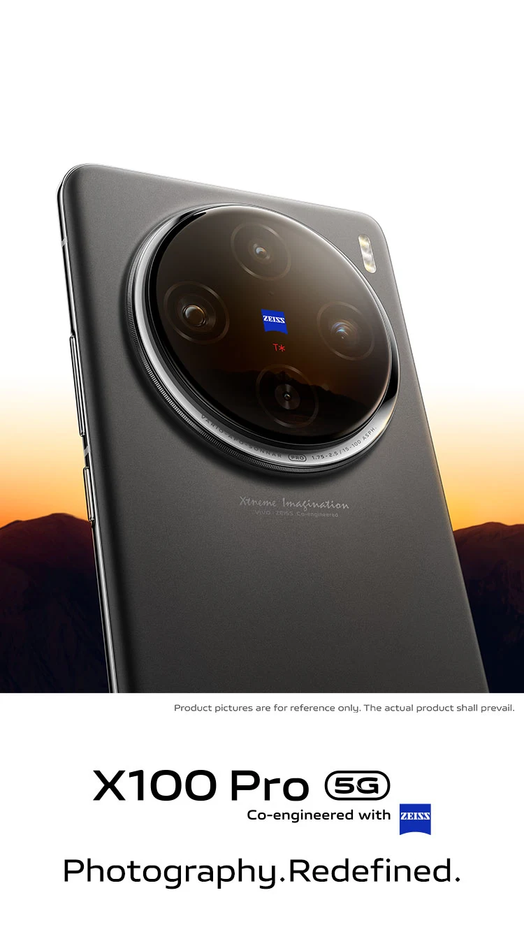vivo X100 Pro-ZEISS 1-inch Main Camera+vivo V3 Chip | vivo Global