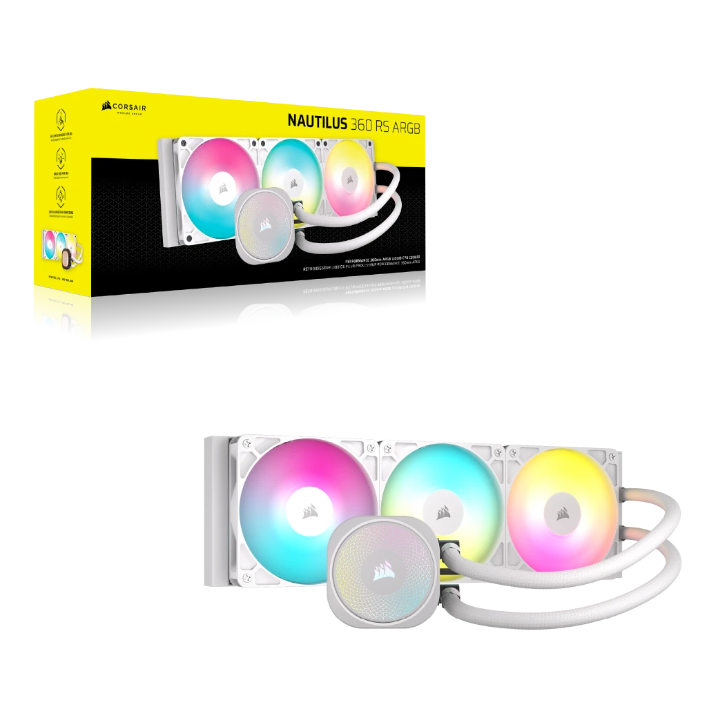 NAUTILUS 360 RS ARGB Liquid CPU Cooler - White