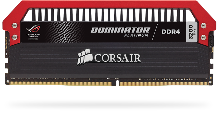 DOMINATOR® PLATINUM RGB 16GB (2 x 8GB) DDR4 DRAM 3200MHz C16